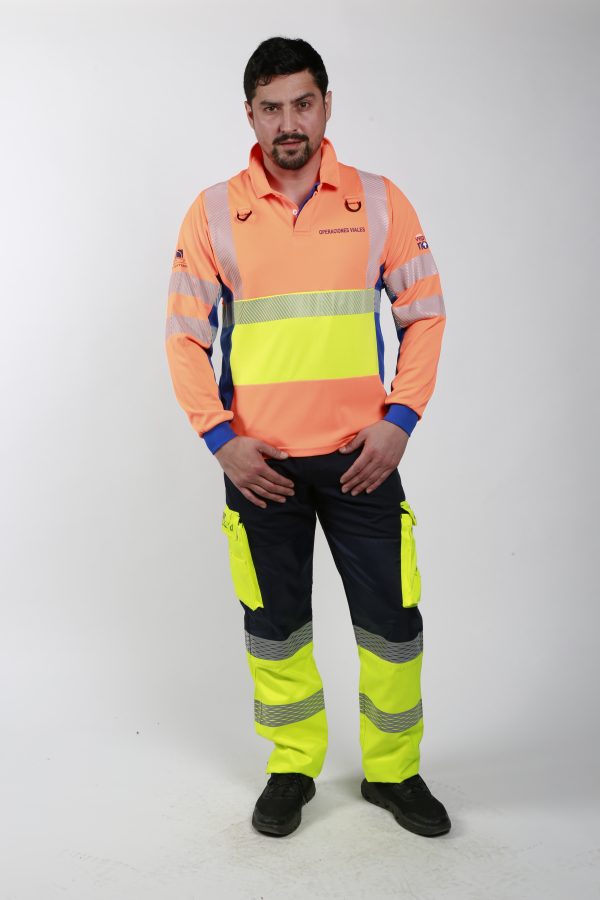 Polera Pique Manga Larga (High Visión)