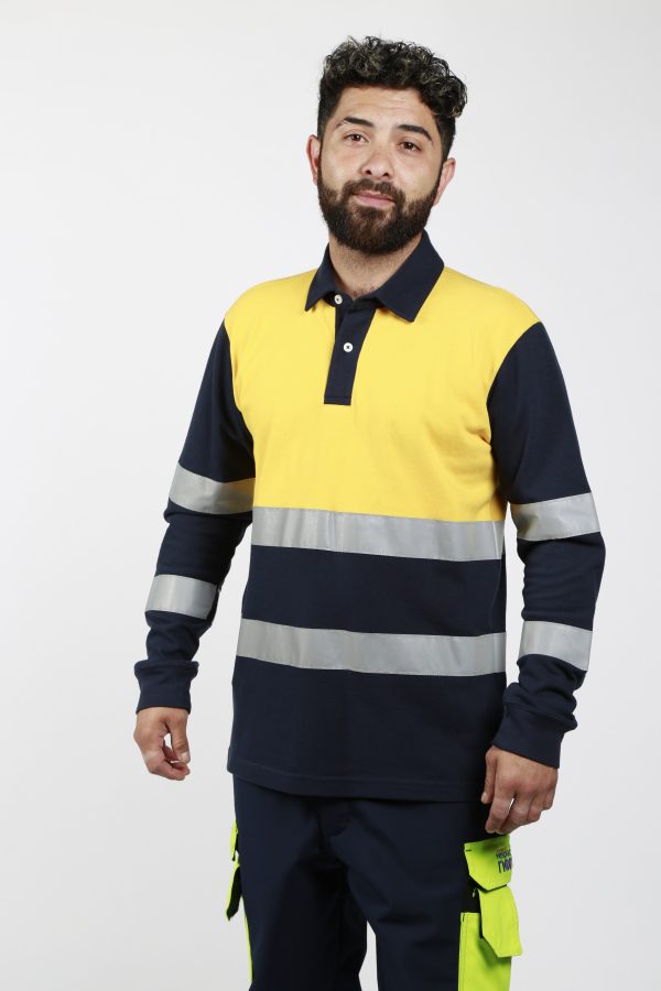 Polera Pique Manga Larga (High Visión)