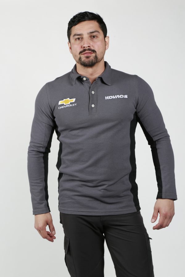 Polera Pique Manga Larga Hombre
